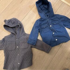 Toddler Hooded Shirt Jackets